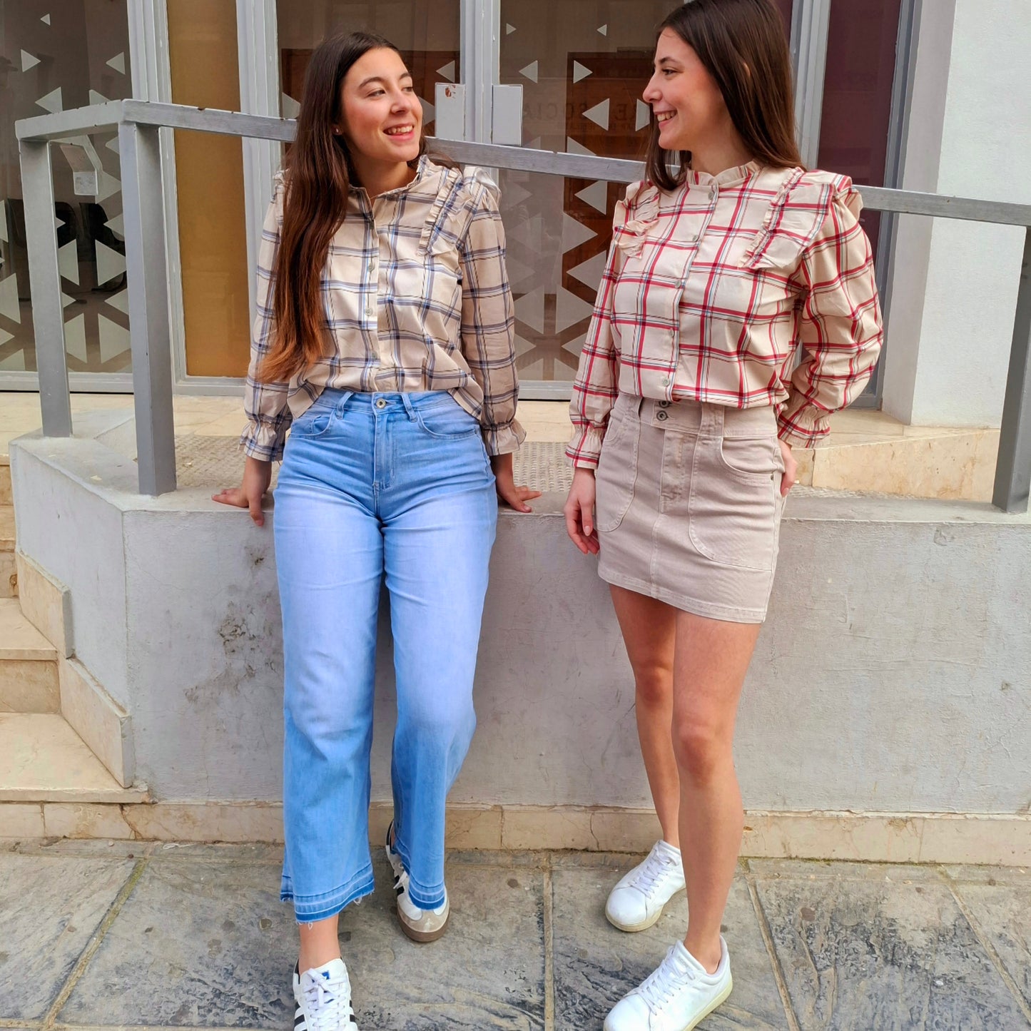 Camisa Oxford teja