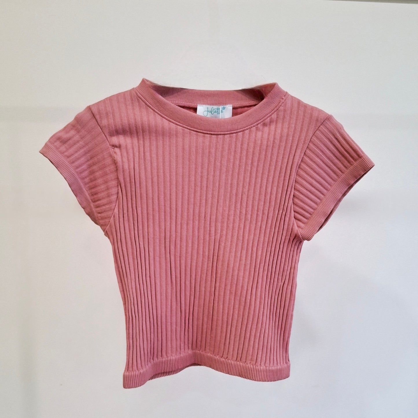 Camiseta Sindy  rosa cuello redondo