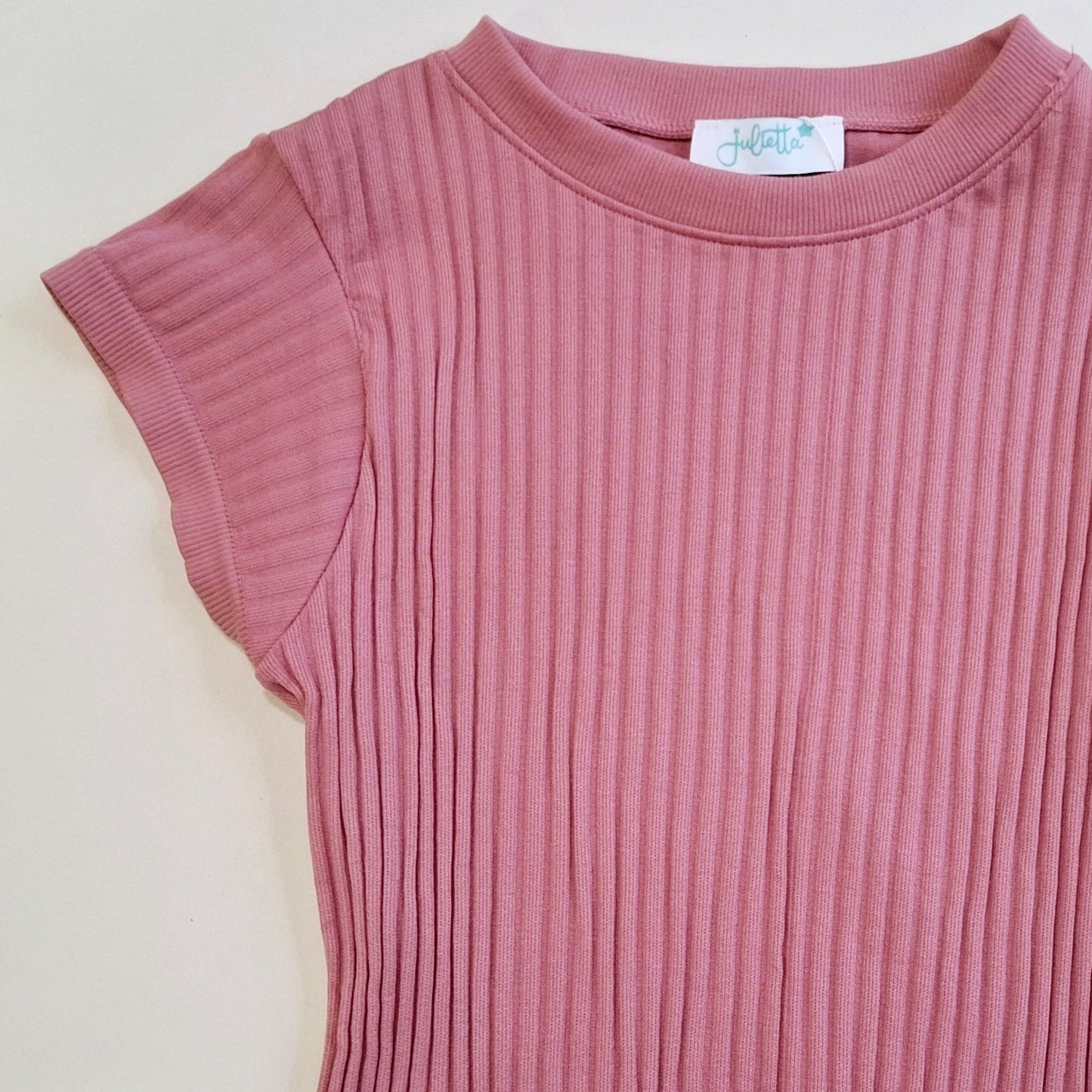 Camiseta Sindy  rosa cuello redondo