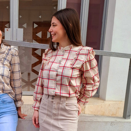Camisa Oxford teja
