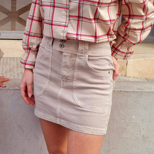 Minifalda Terra beige